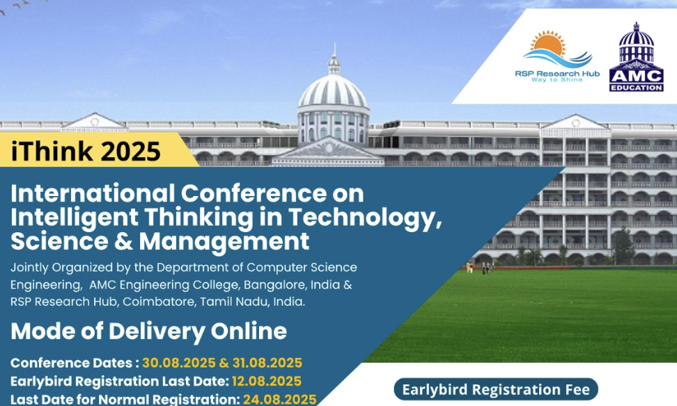 International Conference on Intelligent Thinking in Technology, Science & Management iThink 2025